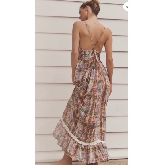 Anthropologie Open Back Maxi Dress. - Picture 3 of 7